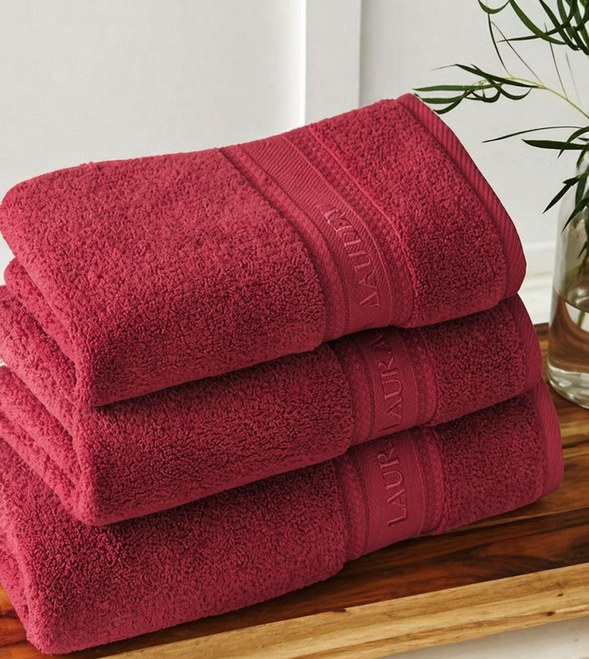 Рушник банний LAURA ASHLEY 70*127 (Cranberry)